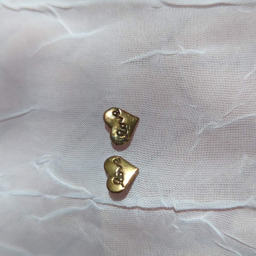Gold Heart Earrings